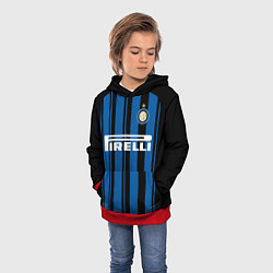 Толстовка-худи детская Inter FC: Home 17/18, цвет: 3D-красный — фото 2