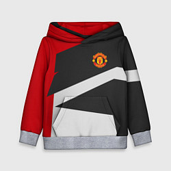 Толстовка-худи детская FC Manchester United: Sport Geometry, цвет: 3D-меланж