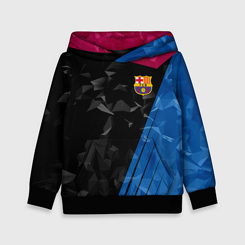 Детская толстовка FC Barcelona: Abstract / 3D-Черный – фото 1