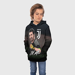 Толстовка-худи детская Джанлуиджи Буффон, цвет: 3D-черный — фото 2