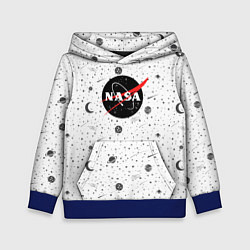 Толстовка-худи детская NASA: Moonlight, цвет: 3D-синий