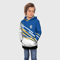 Толстовка-худи детская FC Chelsea: Colour Line, цвет: 3D-черный — фото 2