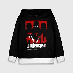 Толстовка-худи детская Wolfenstein: Nazi Soldiers, цвет: 3D-белый