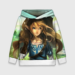 Толстовка-худи детская Girl of Link, цвет: 3D-белый