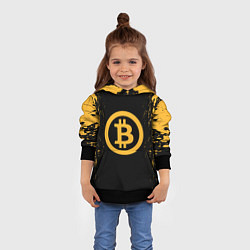 Толстовка-худи детская Bitcoin Master, цвет: 3D-черный — фото 2
