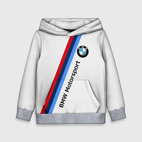 Детская толстовка BMW Motorsport: White Carbon / 3D-Меланж – фото 1