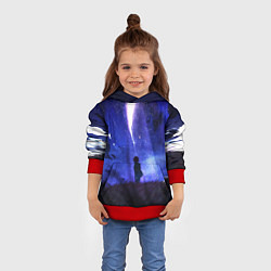 Толстовка-худи детская Your Name, цвет: 3D-красный — фото 2