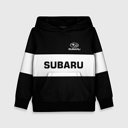 Толстовка-худи детская Subaru: Black Sport, цвет: 3D-черный
