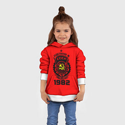 Толстовка-худи детская Сделано в СССР 1982, цвет: 3D-белый — фото 2