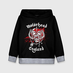 Толстовка-худи детская Motorhead England, цвет: 3D-меланж