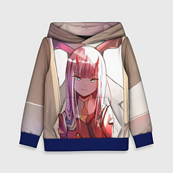 Толстовка-худи детская Darling in the FranXX, цвет: 3D-синий