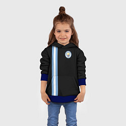 Толстовка-худи детская Манчестер Сити, цвет: 3D-синий — фото 2