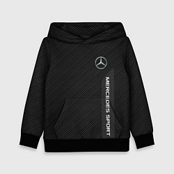 Толстовка-худи детская Mercedes AMG: Sport Line, цвет: 3D-черный