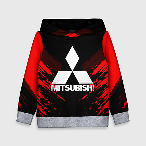 Детская толстовка Mitsubishi: Red Anger / 3D-Меланж – фото 1