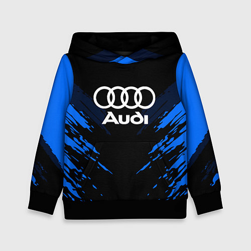 Детская толстовка Audi: Blue Anger / 3D-Черный – фото 1