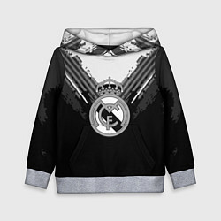 Толстовка-худи детская FC Real Madrid: Black Style, цвет: 3D-меланж