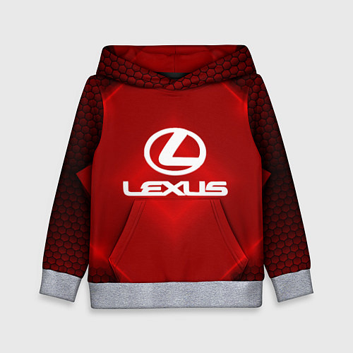 Детская толстовка Lexus: Red Light / 3D-Меланж – фото 1