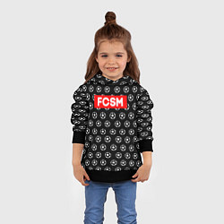 Толстовка-худи детская FCSM Supreme, цвет: 3D-черный — фото 2