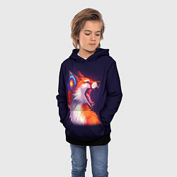 Толстовка-худи детская Disco Fox, цвет: 3D-черный — фото 2