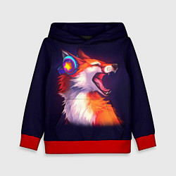 Толстовка-худи детская Disco Fox, цвет: 3D-красный