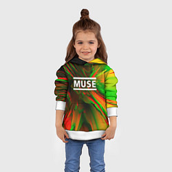 Толстовка-худи детская Muse: Colour Abstract, цвет: 3D-белый — фото 2