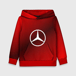 Толстовка-худи детская Mercedes: Red Carbon, цвет: 3D-красный