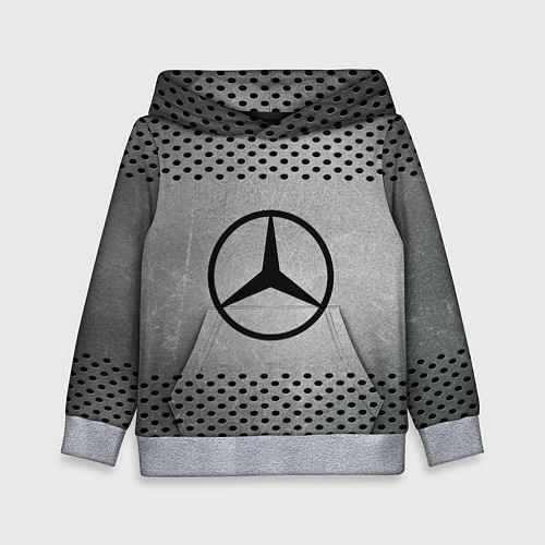 Детская толстовка Mercedes-Benz: Hardened Steel / 3D-Меланж – фото 1