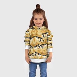 Толстовка-худи детская Doge: Deal with it, цвет: 3D-белый — фото 2