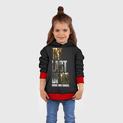 Толстовка-худи детская Endure and Survive, цвет: 3D-красный — фото 2