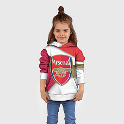 Толстовка-худи детская FC Arsenal, цвет: 3D-белый — фото 2