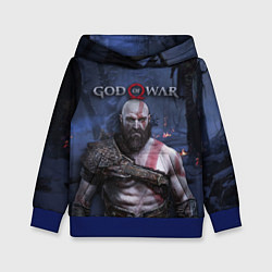 Толстовка-худи детская God of War: Kratos, цвет: 3D-синий