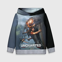 Толстовка-худи детская Uncharted: The Lost Legacy, цвет: 3D-меланж