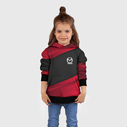 Толстовка-худи детская Mazda: Red Sport, цвет: 3D-черный — фото 2