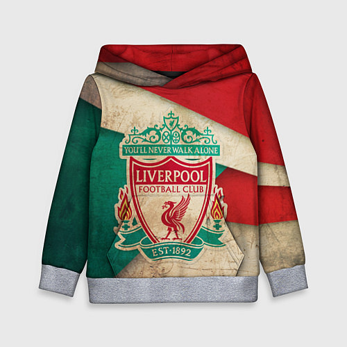 Детская толстовка FC Liverpool: Old Style / 3D-Меланж – фото 1