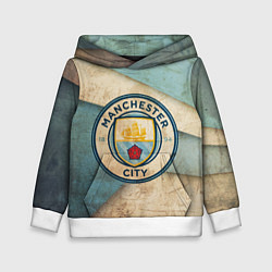 Толстовка-худи детская FC Man City: Old Style, цвет: 3D-белый