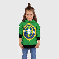 Толстовка-худи детская CBF Brazil, цвет: 3D-черный — фото 2