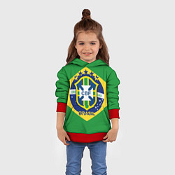 Толстовка-худи детская CBF Brazil, цвет: 3D-красный — фото 2