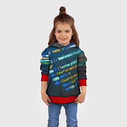 Толстовка-худи детская Programming Collection, цвет: 3D-красный — фото 2