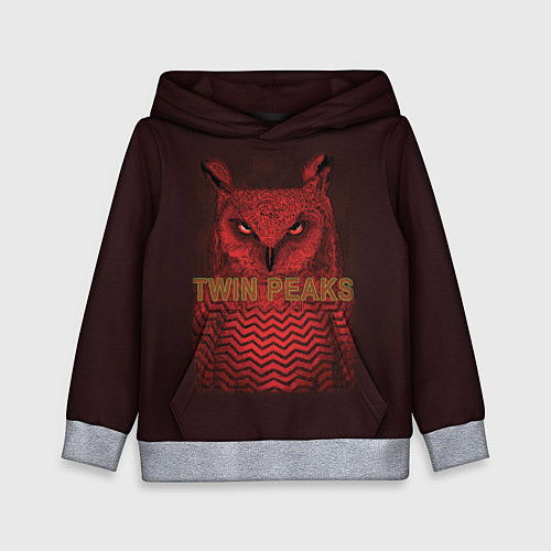 Детская толстовка Twin Peaks: Red Owl / 3D-Меланж – фото 1