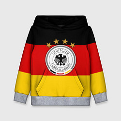 Толстовка-худи детская Немецкий футбол, цвет: 3D-меланж
