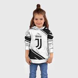 Толстовка-худи детская Juventus, цвет: 3D-белый — фото 2