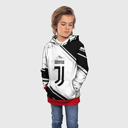 Толстовка-худи детская Juventus, цвет: 3D-красный — фото 2