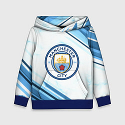 Толстовка-худи детская Manchester city, цвет: 3D-синий