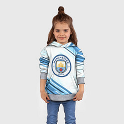 Толстовка-худи детская Manchester city, цвет: 3D-меланж — фото 2