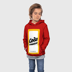 Толстовка-худи детская Сода пищевая, цвет: 3D-меланж — фото 2