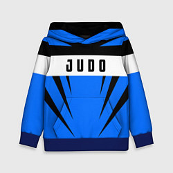 Толстовка-худи детская Judo Fighter, цвет: 3D-синий