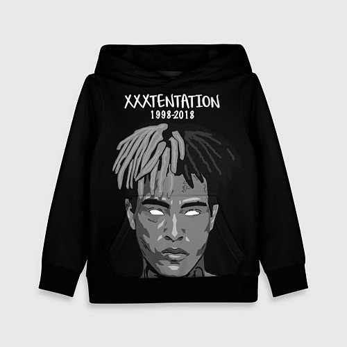 Детская толстовка XXXTentacion: 1998-2018 / 3D-Черный – фото 1