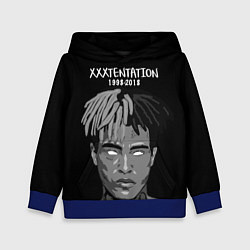 Толстовка-худи детская XXXTentacion: 1998-2018, цвет: 3D-синий