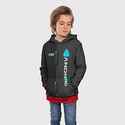 Толстовка-худи детская RK800 Android, цвет: 3D-красный — фото 2