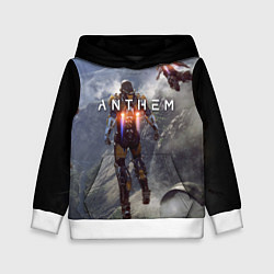 Толстовка-худи детская ANTHEM, цвет: 3D-белый